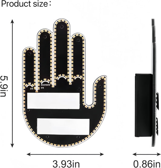 Fun Gesture Warning Lights with Wireless Remote Controller for All Cars, Vans & Trucks