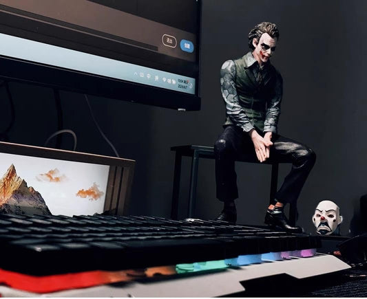 DC Joker White Mask Car Ornament for Hood & Dashboard