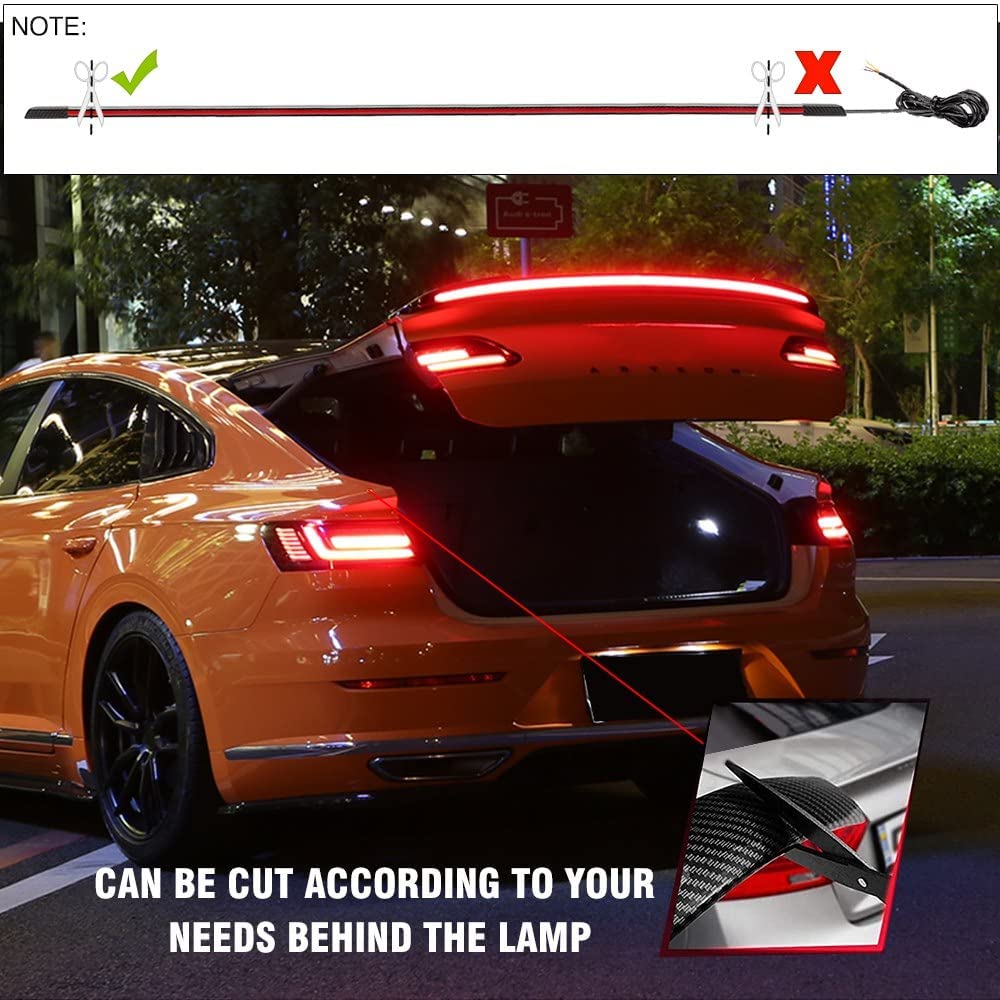 Universal Rear Spoiler LED Strip Multifunctional with Turning Signal