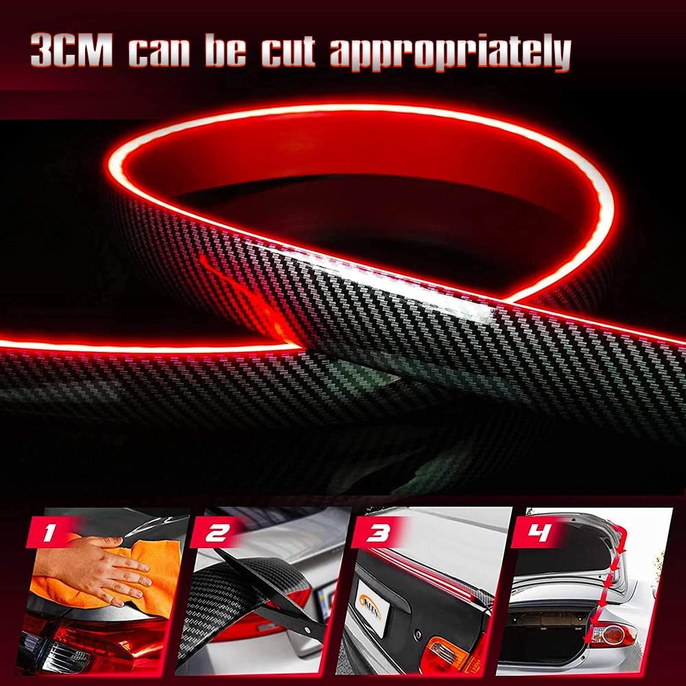 Universal Rear Spoiler LED Strip Multifunctional with Turning Signal