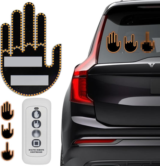 Fun Gesture Warning Lights with Wireless Remote Controller for All Cars, Vans & Trucks