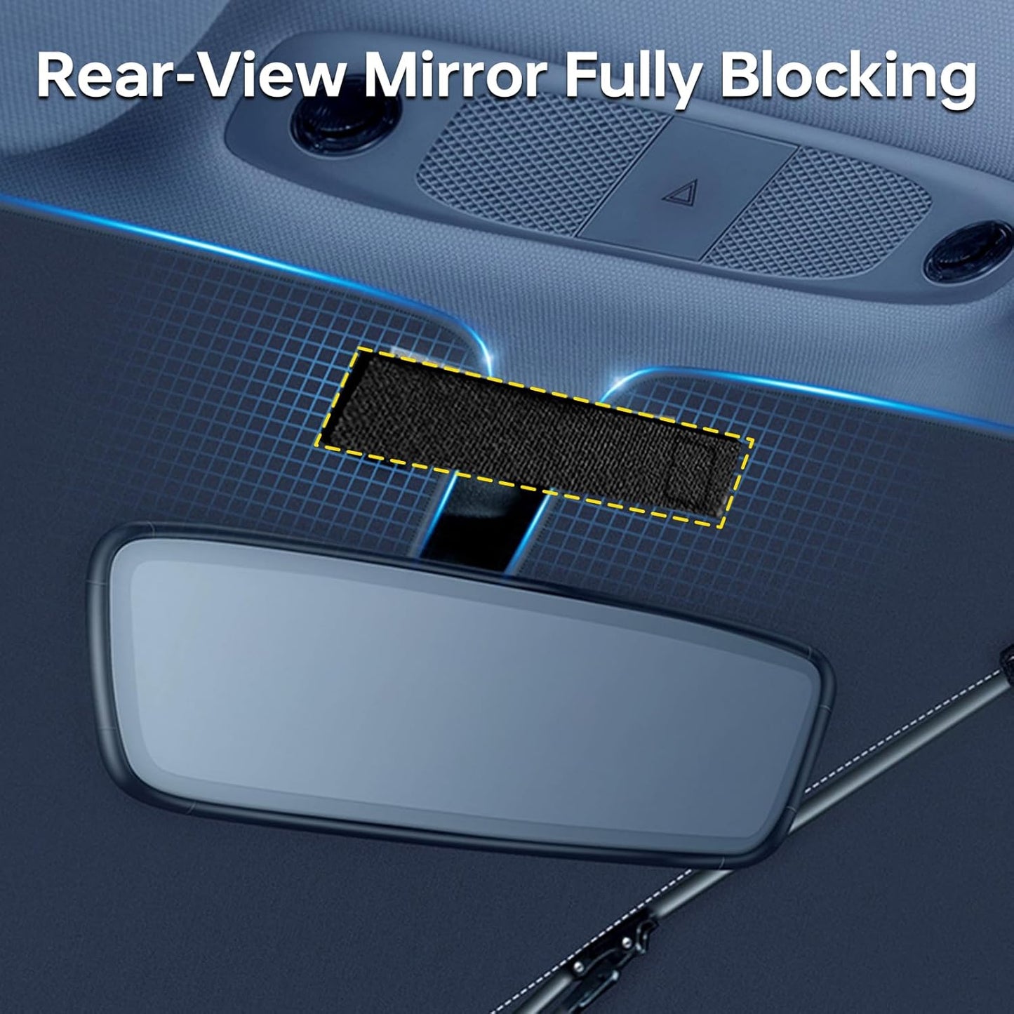 Car Windshield Sun Shade Protector- Foldable Car Shades for Windows, 3 Layers UV Block Umbrella, Front Window Heat Insulation Car Accessories for SUV, Hatchback, Sedan (Medium Size)