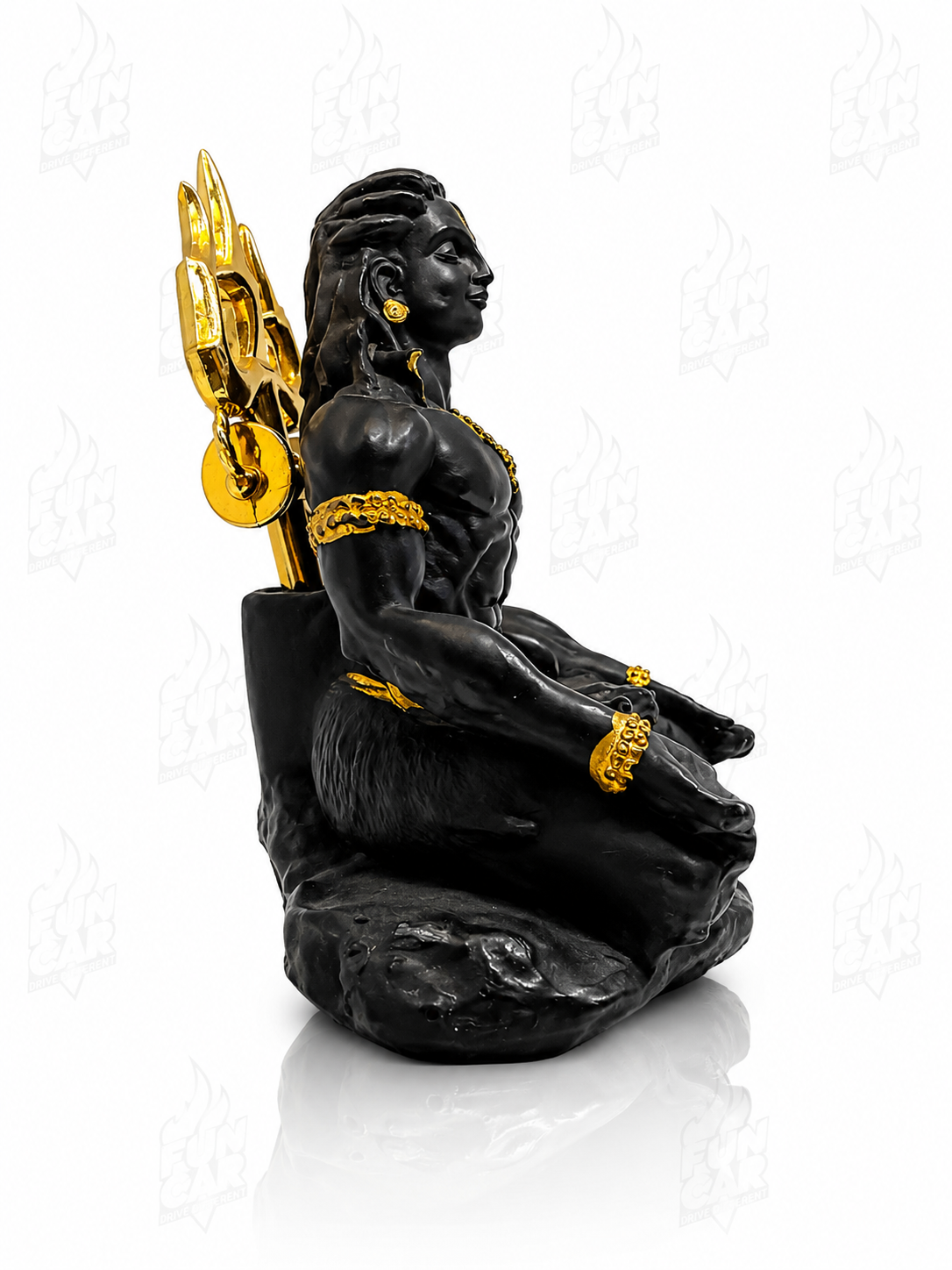 Golden Trishul Shiva Moorti/Idol