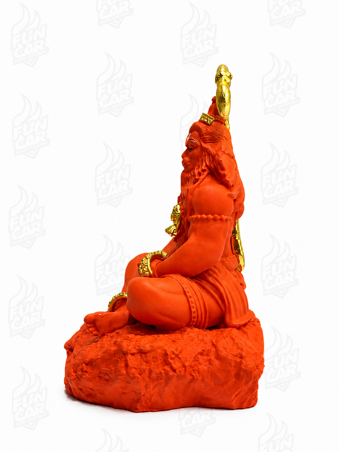 Golden Tail Hanuman Ji Premium Dashboard Idol